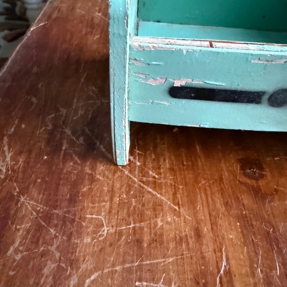 Vintage Wooden Sewing Caddy with Duck Design - Picture 6 of 13